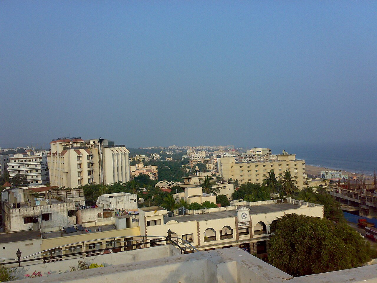 vue de Visakhapatnam, étape du jour 15